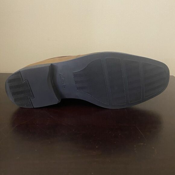 Clarks Men's Tilden Free 9 Dark Tan Leather - Picture 7 of 7